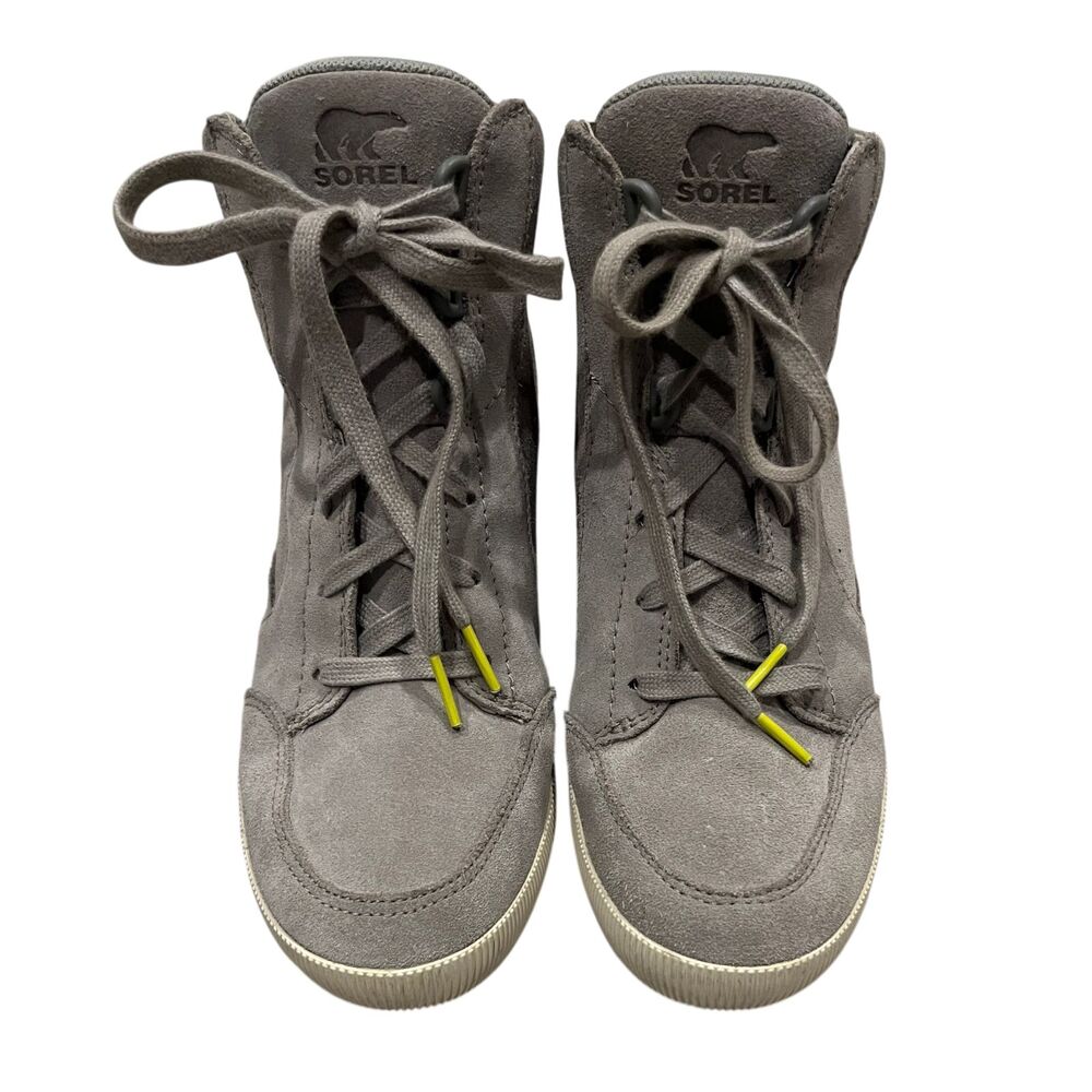 Sorel Style NL4913-081 Out 'N About Women's Wedge Booties Silver Gray Sz 8